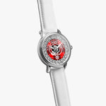Cunningham Modern Scottish Clan Tartan Crest Badge Silver Automatic Watch Size 46mm