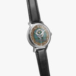Scottish MacInnes Celtic Ring Silver Automatic Watch Size 46mm