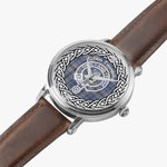 Scottish Tweedie Celtic Circle Silver Automatic Watch Size 46mm