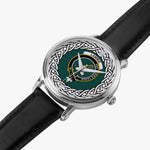 Lammie Scottish Clan Tartan Crest Badge Silver Automatic Watch Size 46mm