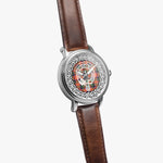Stuart Of Bute Clan Tartan Crest Badge Silver Automatic Watch Size 46mm