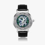 Arbuthnott Scottish Clan Tartan Crest Badge Silver Automatic Watch Size 46mm