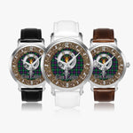 Scottish Calder Celtic Circle Silver Automatic Watch Size 46mm