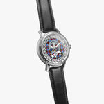 Spalding Scottish Clan Tartan Crest Badge Silver Automatic Watch Size 46mm