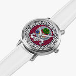 Hamilton Scottish Clan Tartan Crest Badge Silver Automatic Watch Size 46mm