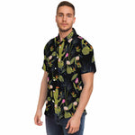 Men Hawaiian Shirt Men Hawaiian Shirt Beautiful Dark Summmer night Seamless Hawaiian Men Short Sleeve Shirt