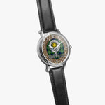 Scottish Purves Celtic Circle Silver Automatic Watch Size 46mm