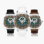 Scottish MacNeill Of Colonsay Celtic Circle Silver Automatic Watch Size 46mm