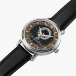 Scottish MacDonell Celtic Circle Silver Automatic Watch Size 46mm