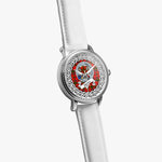 Munro Scottish Clan Tartan Crest Badge Silver Automatic Watch Size 46mm