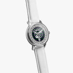 Campbell Of Cawdor Modern Clan Tartan Crest Badge Silver Automatic Watch Size 46mm