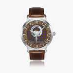 Scottish Bethune Celtic Circle Silver Automatic Watch Size 46mm