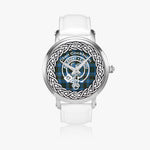 Scottish Cochrane Clan Tartan Crest Badge Silver Automatic Watch Size 46mm