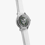 Clan Campbell Crest & Tartan Knot Sterling Silver Unisex Automatic Watch (Silver) Size 46mm
