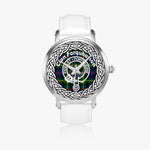 Farquharson Scottish Clan Tartan Crest Badge  Silver Automatic Watch Size 46mm