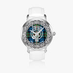 Ingram Scottish Clan Tartan Crest Badge Silver Automatic Watch Size 46mm