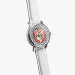 Scottish Heron Clan Tartan Crest Badge Silver Automatic Watch Size 46mm