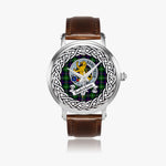 Scottish Sutherland Celtic Ring Silver Automatic Watch Size 46mm