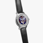 Home Clan Tartan Crest Badge Silver Automatic Watch Size 46mm