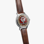 Scottish MacQueen Celtic Circle Silver Automatic Watch Size 46mm