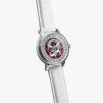 Little Scottish Clan Tartan Crest Badge Silver Automatic Watch Size 46mm