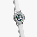 Hope Scottish Clan Tartan Crest Badge Silver Automatic Watch Size 46mm