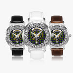 Arnott Scottish Clan Tartan Crest Badge Silver Automatic Watch Size 46mm