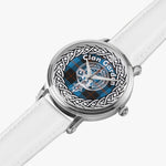 Scottish Garden Clan Tartan Crest Badge Silver Automatic Watch Size 46mm
