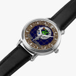 Scottish Crichton Celtic Circle Silver Automatic Watch Size 46mm