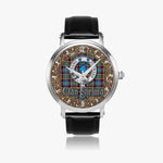 Scottish Stirling Celtic Ring Silver Automatic Watch Size 46mm