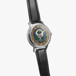 Scottish MacLaren Celtic Circle Silver Automatic Watch Size 46mm