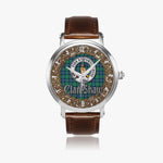 Scottish Shaw Celtic Circle Silver Automatic Watch Size 46mm