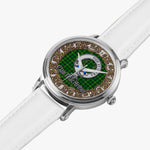 Scottish MacArthur Celtic Circle Silver Automatic Watch Size 46mm