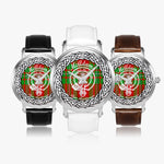 McAdams surname last name Scottish Clan tartan badge crest Silver Automatic Watch Size 46mm