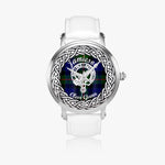 Jamieson Scottish Clan Tartan Crest Badge Silver Automatic Watch Size 46mm