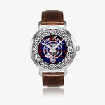 Home Clan Tartan Crest Badge Silver Automatic Watch Size 46mm