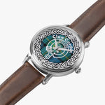 Scottish Gordon Ancient Clan Tartan Crest Badge Silver Automatic Watch Size 46mm