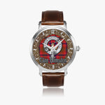 Scottish Lumsden Celtic Circle Silver Automatic Watch Size 46mm