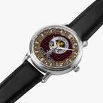 Scottish Broun Celtic Circle Silver Automatic Watch Size 46mm