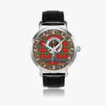 Scottish MacLaine Celtic Circle Silver Automatic Watch Size 46mm