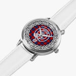 Haldane Clan Tartan Crest Badge Silver Automatic Watch Size 46mm