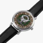 Scottish Gray Celtic Circle Silver Automatic Watch Size 46mm