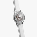 Scottish Borthwick Clan Tartan Crest Badge Silver Automatic Watch Size 46mm