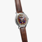 Pennycook Scottish Clan Tartan Crest Badge Silver Automatic Watch Size 46mm
