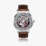 Borthwick Ancient Scottish Clan Tartan Crest Badge Silver Automatic Watch Size 46mm