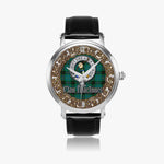 Scottish MacInnes Celtic Circle Silver Automatic Watch Size 46mm