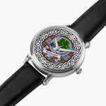 Anderson Scottish Clan Tartan Crest Badge Silver Automatic Watch Size 46mm