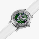Donald Scottish Clan Tartan Crest Badge Silver Automatic Watch Size 46mm