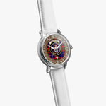Pennycook Scottish Clan Tartan Crest Badge Silver Automatic Watch Size 46mm