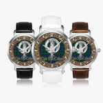 Scottish MacCallum Celtic Circle Silver Automatic Watch Size 46mm